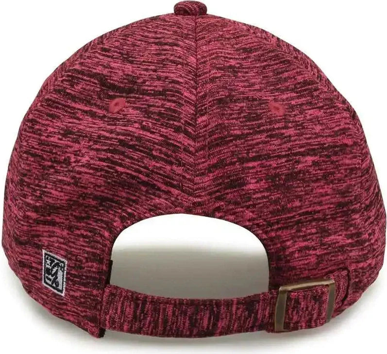The Game Gb477 Peppered Heather Cap - Hot Pink - one Size Fits Most