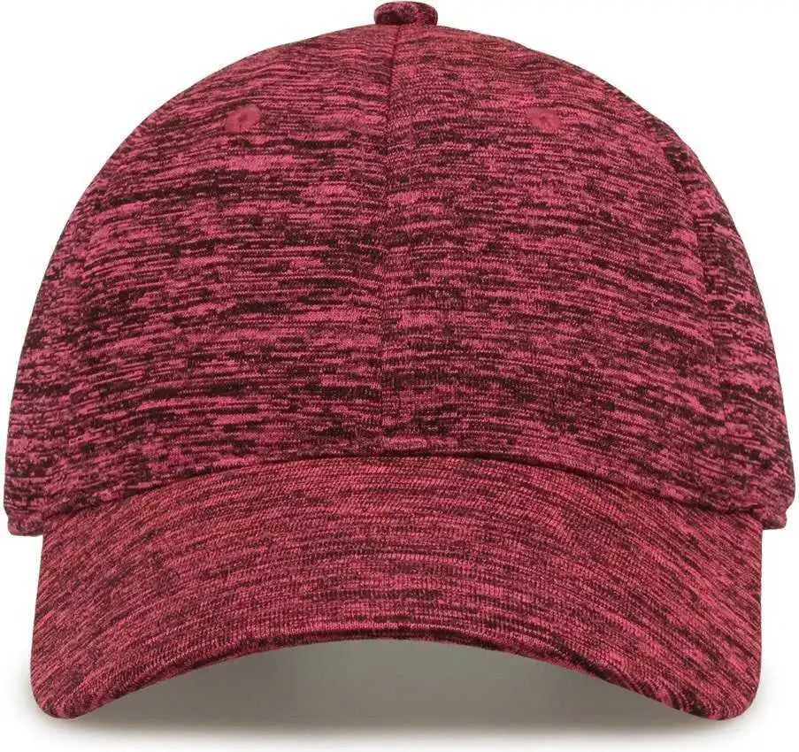 The Game Gb477 Peppered Heather Cap - Hot Pink - one Size Fits Most