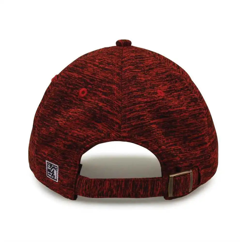 The Game Gb477 Peppered Heather Cap - Red - one Size Fits Most