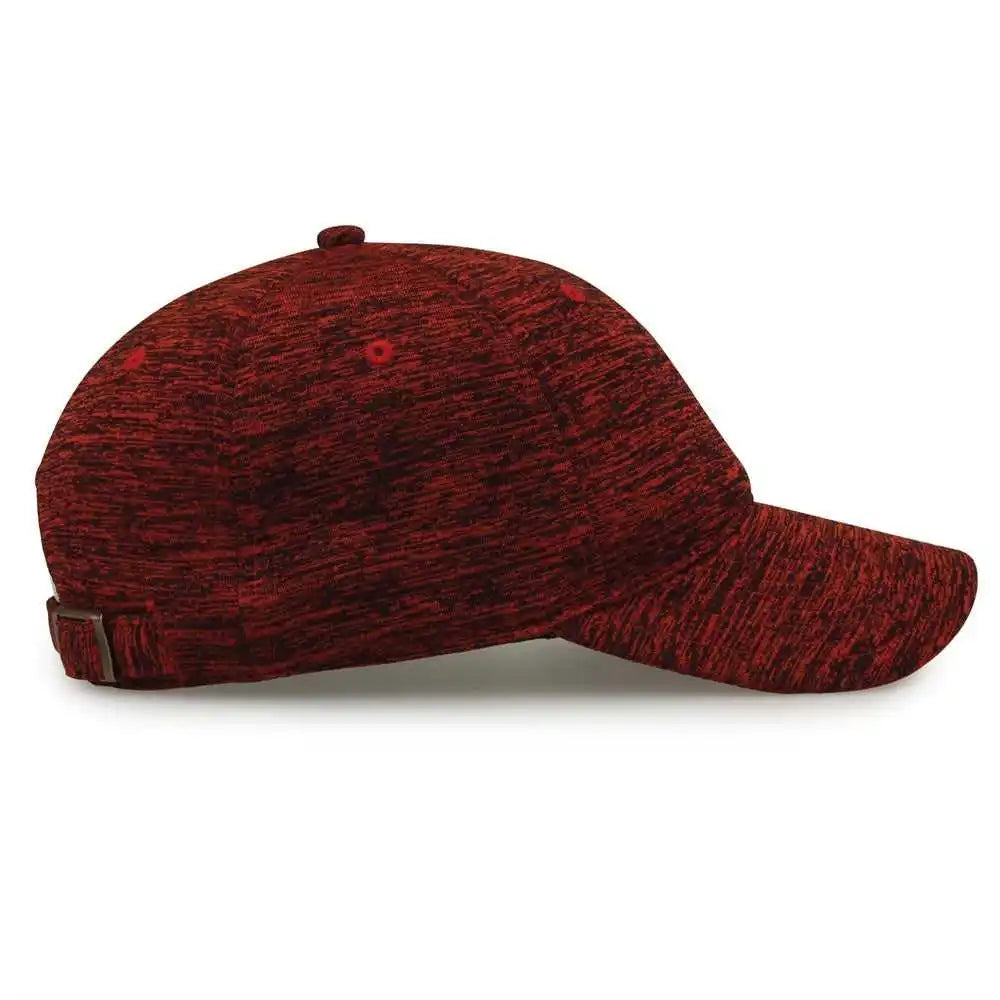 The Game Gb477 Peppered Heather Cap - Red - one Size Fits Most