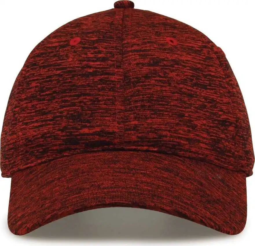 The Game Gb477 Peppered Heather Cap - Red - one Size Fits Most