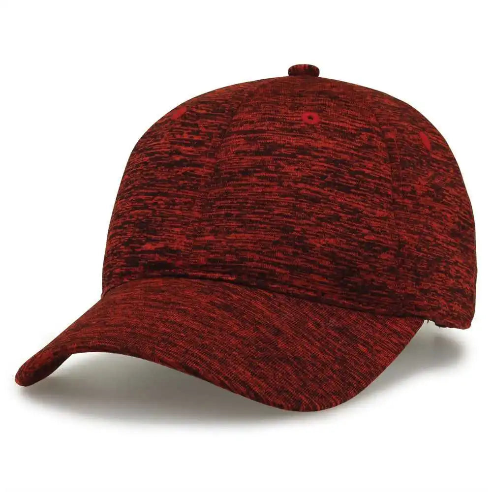 The Game Gb477 Peppered Heather Cap - Red - one Size Fits Most