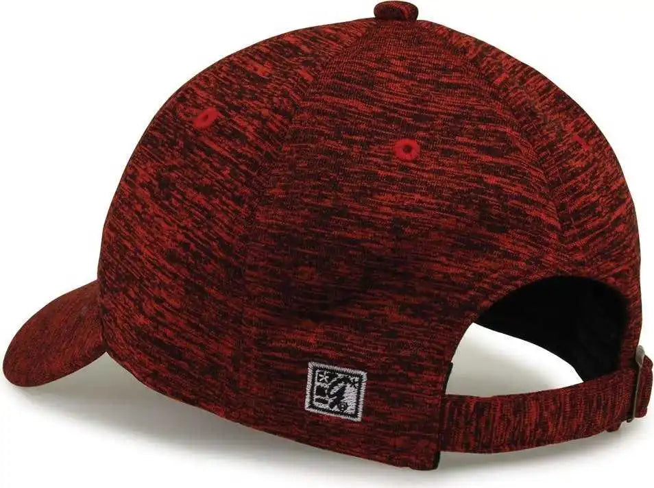 The Game Gb477 Peppered Heather Cap - Red - one Size Fits Most