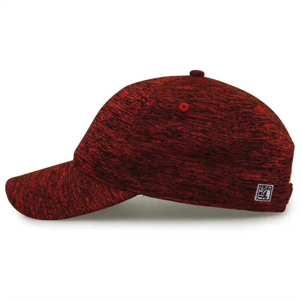 The Game Gb477 Peppered Heather Cap - Red - one Size Fits Most