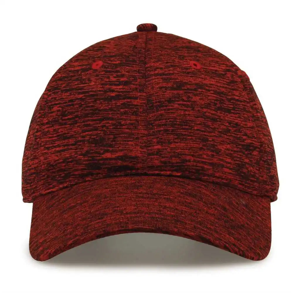 The Game Gb477 Peppered Heather Cap - Red - one Size Fits Most