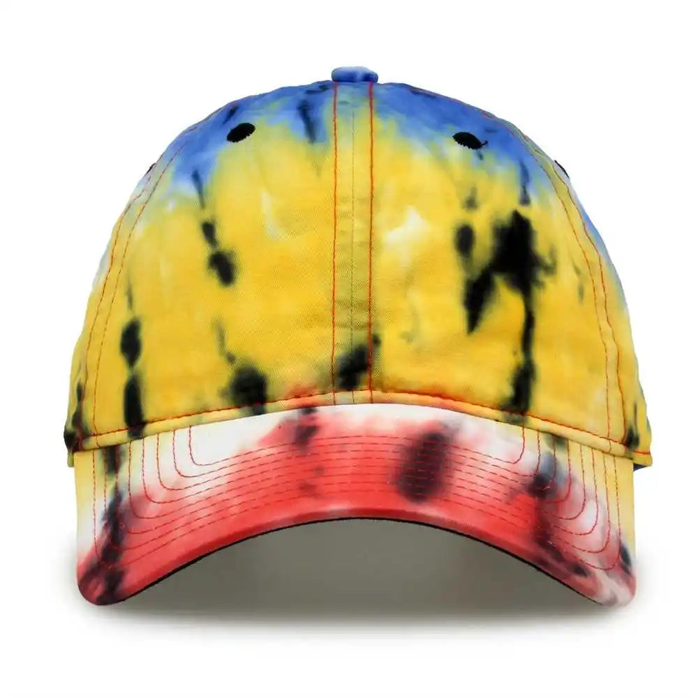 The Game Gb482 Asbury Tie Dyed Twill Cap Black Rainbow Multi Colored / 6 5/8’’ 7
