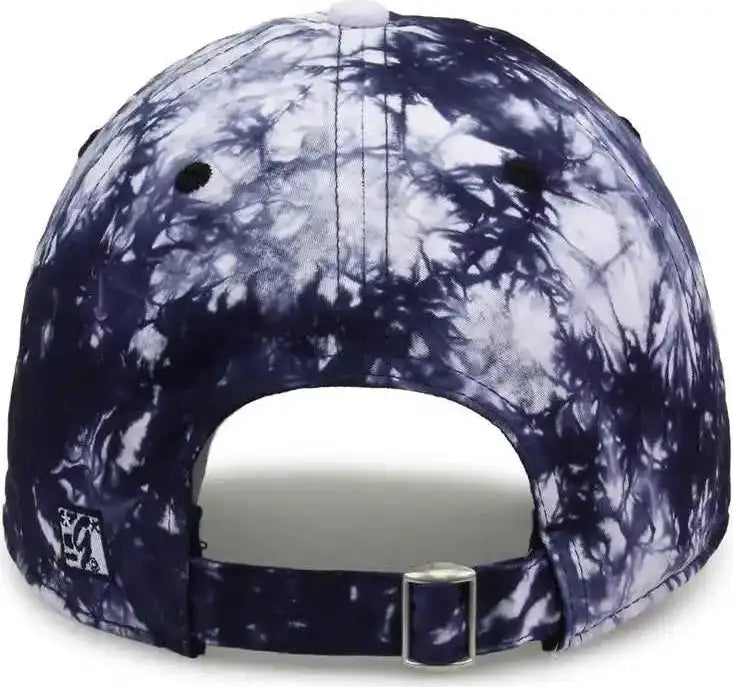 The Game Gb482 Asbury Tie-dyed Twill Cap - Navy Tonal