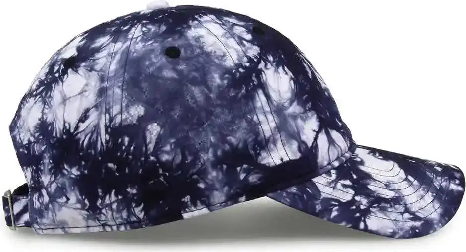 The Game Gb482 Asbury Tie-dyed Twill Cap - Navy Tonal