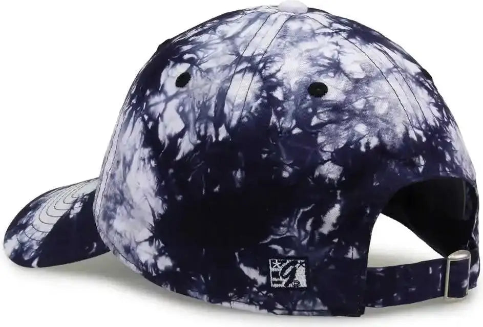 The Game Gb482 Asbury Tie-dyed Twill Cap - Navy Tonal