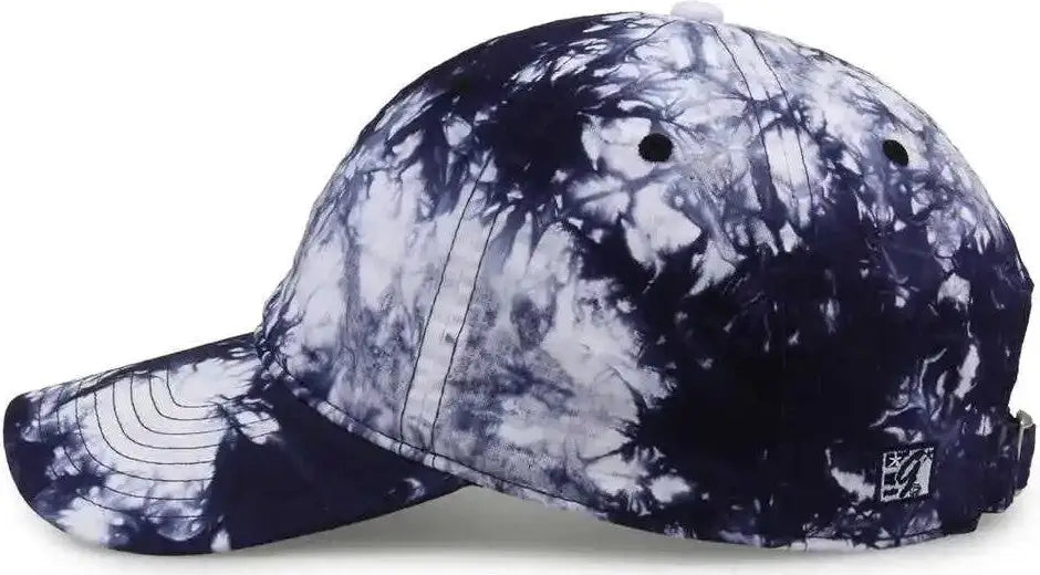 The Game Gb482 Asbury Tie-dyed Twill Cap - Navy Tonal