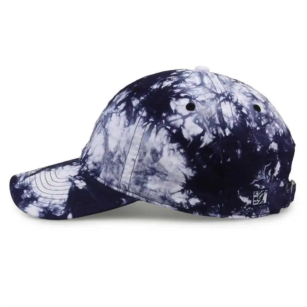 The Game Gb482 Asbury Tie Dyed Twill Cap Navy Tonal Multi Colored / 6 5/8’’ 7