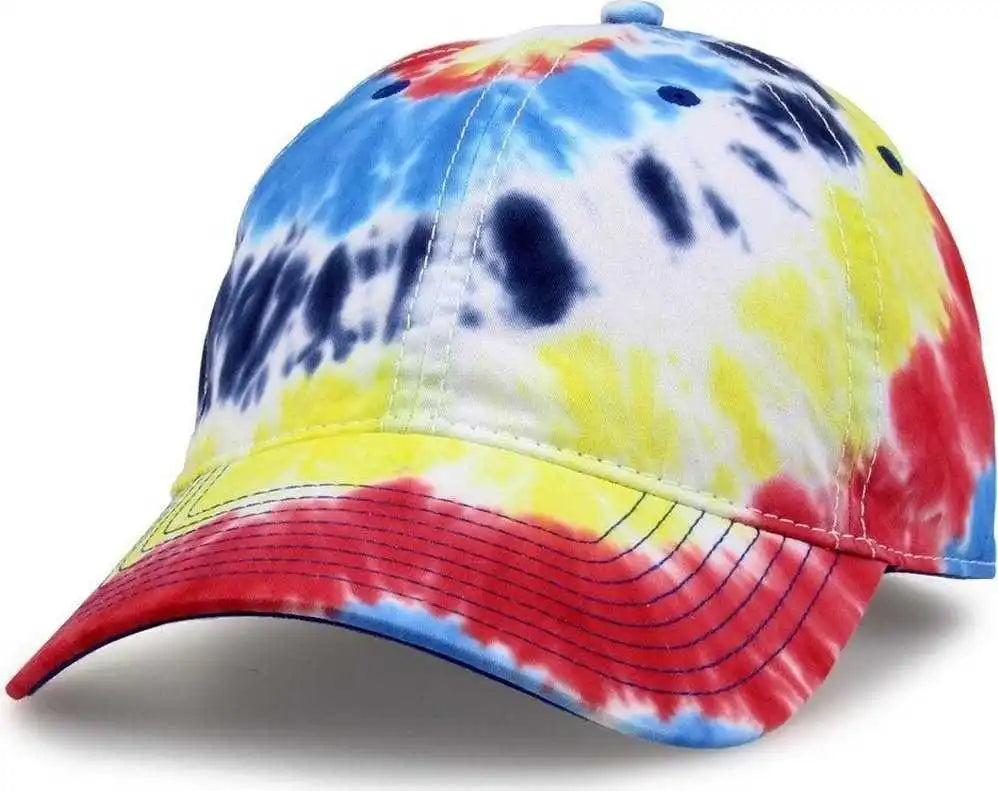 The Game Gb482y Youth Tie Dye Cap - Rainbow - Multi Colored / one Size Fits Most