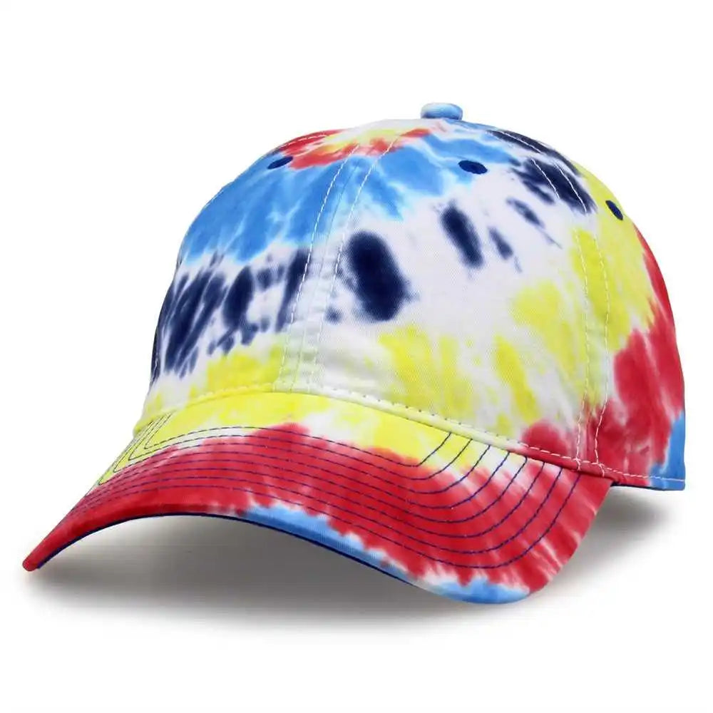 The Game Gb482y Youth Tie Dye Cap Rainbow Multi Colored / one Size Fits Most