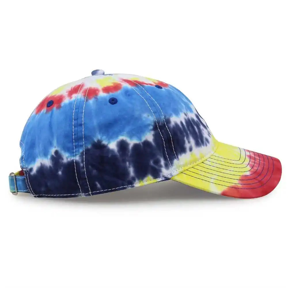 The Game Gb482y Youth Tie Dye Cap Rainbow Multi Colored / one Size Fits Most