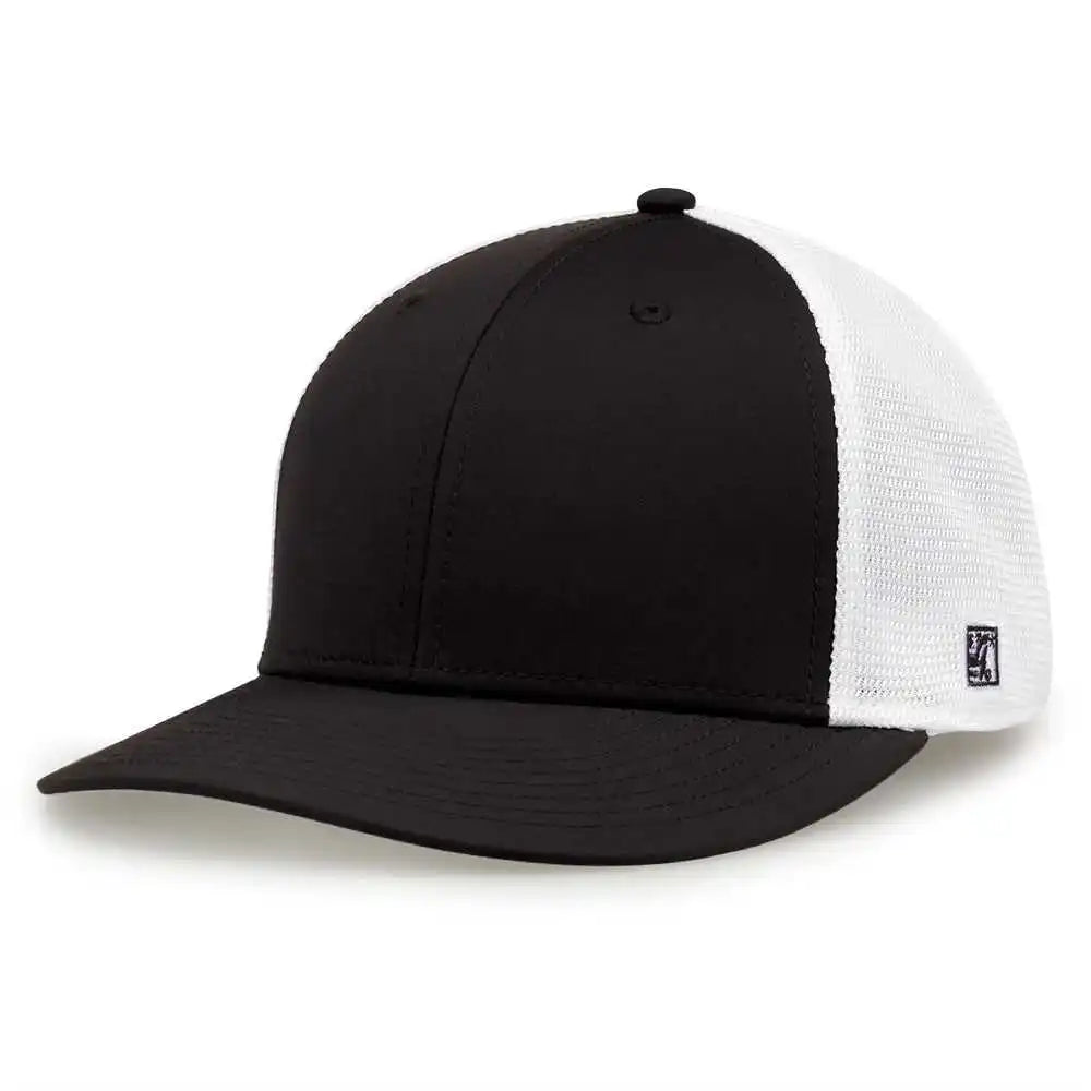 The Game Gb483 on Field Gamechanger with Diamond Mesh Cap Black White