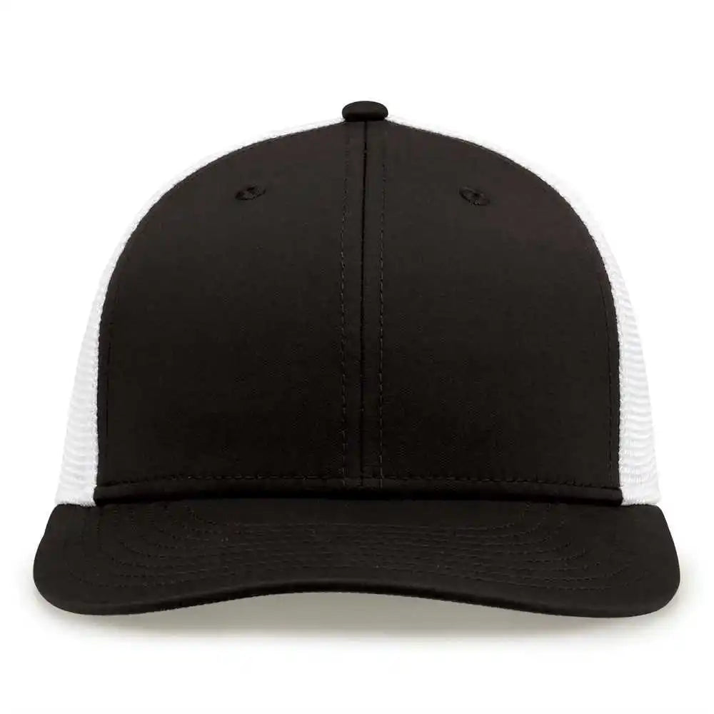 The Game Gb483 on Field Gamechanger with Diamond Mesh Cap Black White
