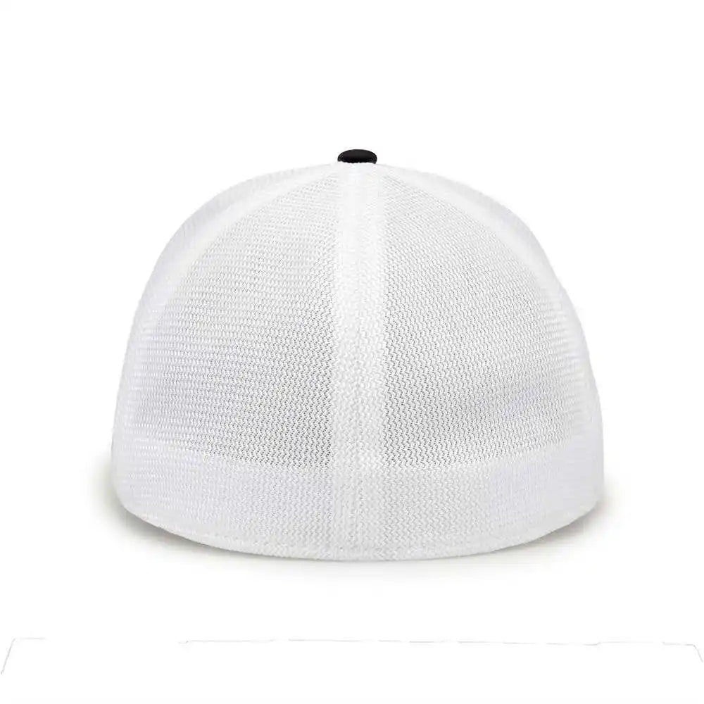 The Game Gb483 on Field Gamechanger with Diamond Mesh Cap Black White