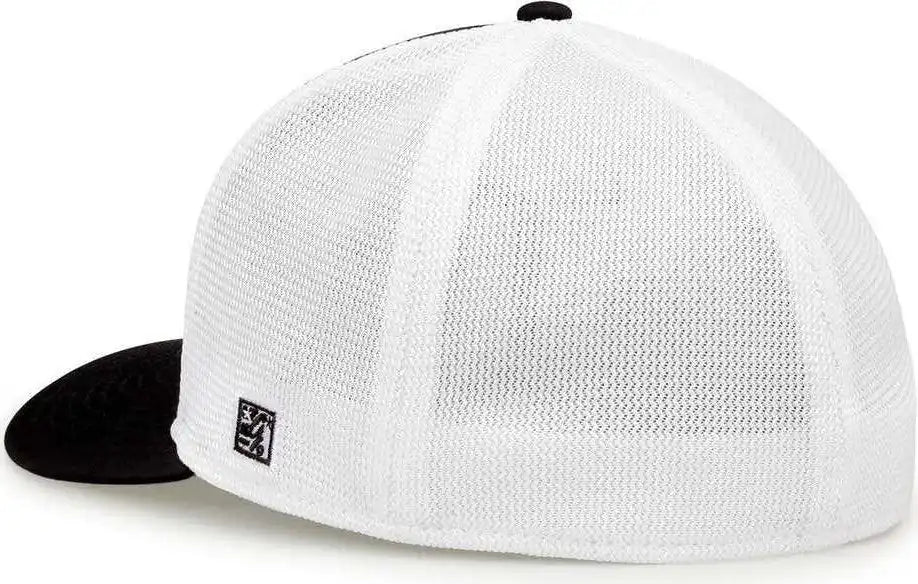 The Game Gb483 on Field Gamechanger with Diamond Mesh Cap Black White