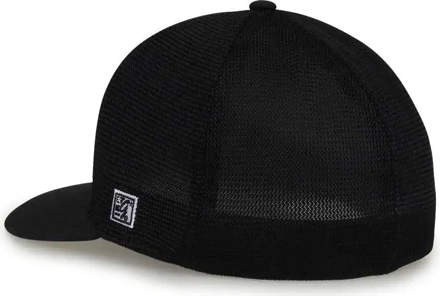 The Game Gb483 on Field Gamechanger with Diamond Mesh Cap Black