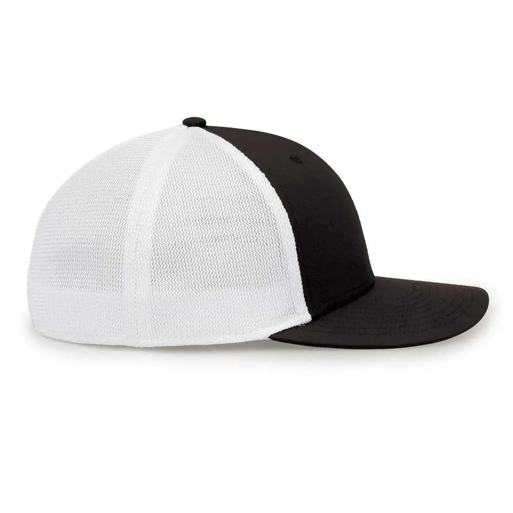 The Game Gb483 On-field Gamechanger with Diamond Mesh Cap - Black White