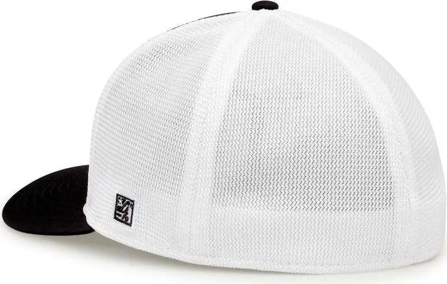 The Game Gb483 On-field Gamechanger with Diamond Mesh Cap - Black White
