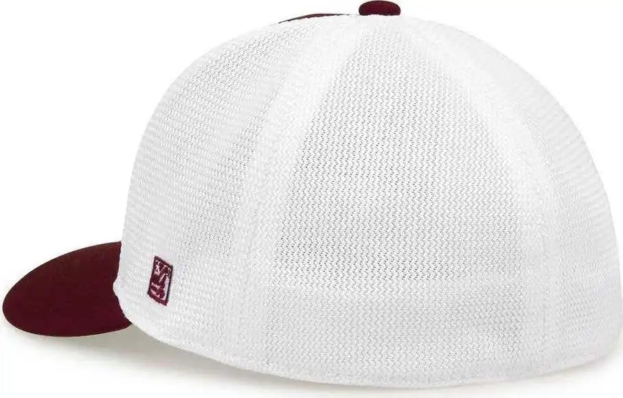 The Game Gb483 On-field Gamechanger with Diamond Mesh Cap - Dark Maroon