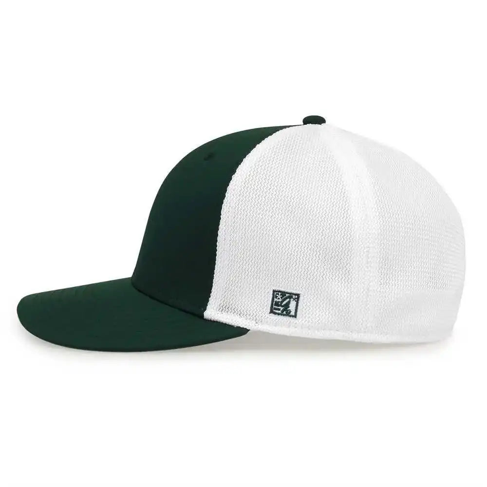 The Game Gb483 on Field Gamechanger with Diamond Mesh Cap Dark Green