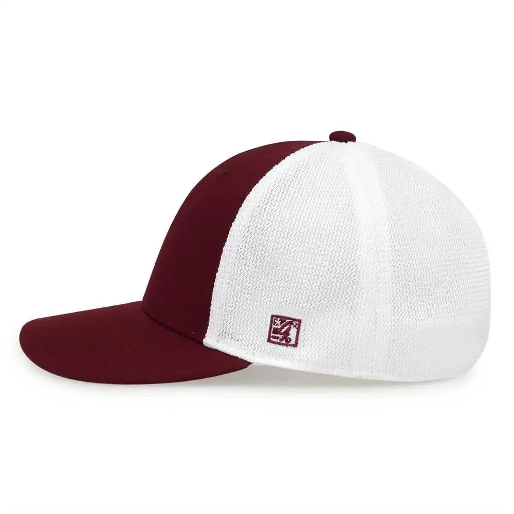 The Game Gb483 On-field Gamechanger with Diamond Mesh Cap - Dark Maroon