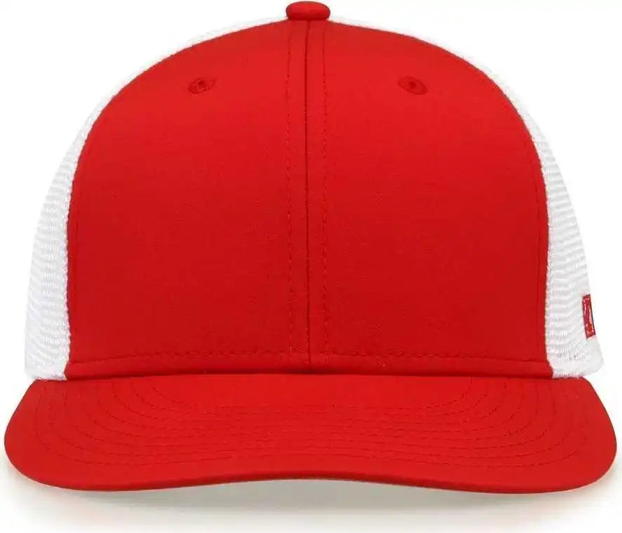 The Game Gb483 on Field Gamechanger with Diamond Mesh Cap Red