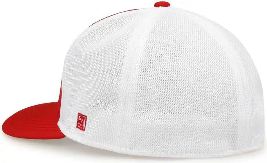 The Game Gb483 on Field Gamechanger with Diamond Mesh Cap Red