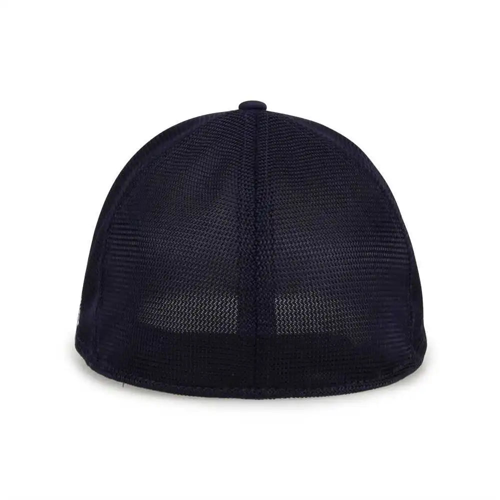 The Game Gb483 on Field Gamechanger with Diamond Mesh Cap White Navy