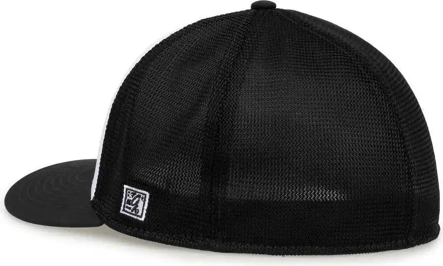 The Game Gb483 on Field Gamechanger with Diamond Mesh Cap White Black