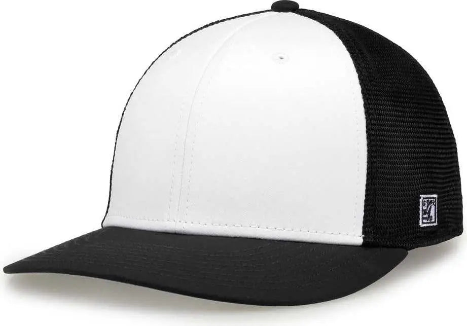 The Game Gb483 On-field Gamechanger with Diamond Mesh Cap - White Black - 6 1/2’’ - 3/4’’