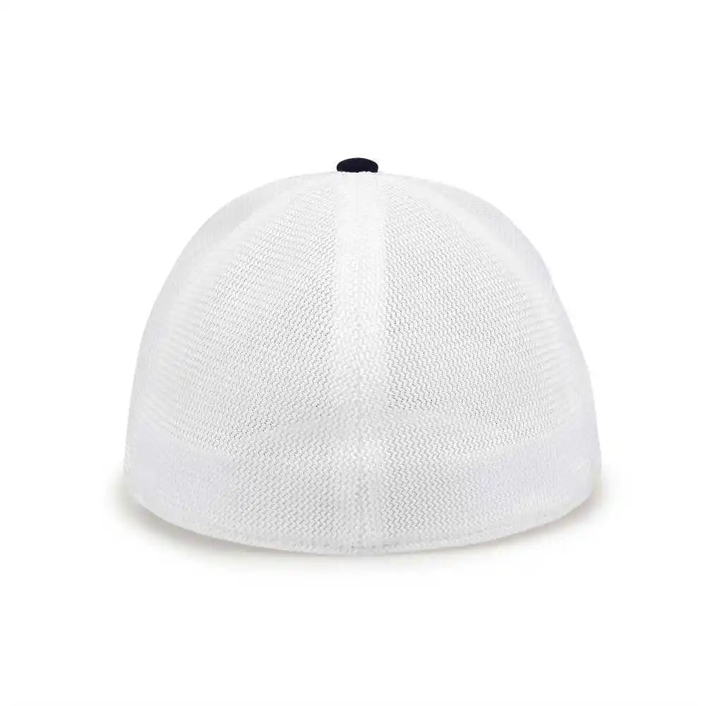The Game Gb483p on Field Gamechanger with Piping &amp; Diamond Mesh Cap Red Navy
