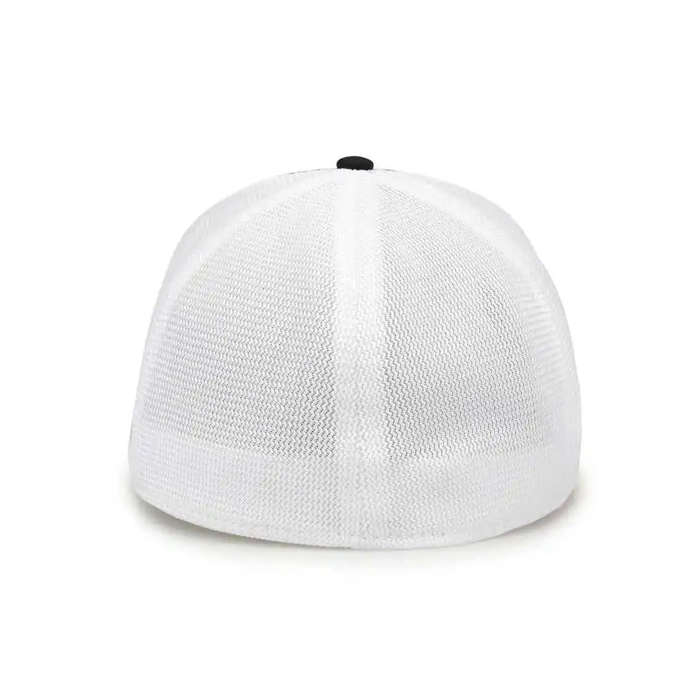 The Game Gb483p on Field Gamechanger with Piping &amp; Diamond Mesh Cap Athletic Gold Black