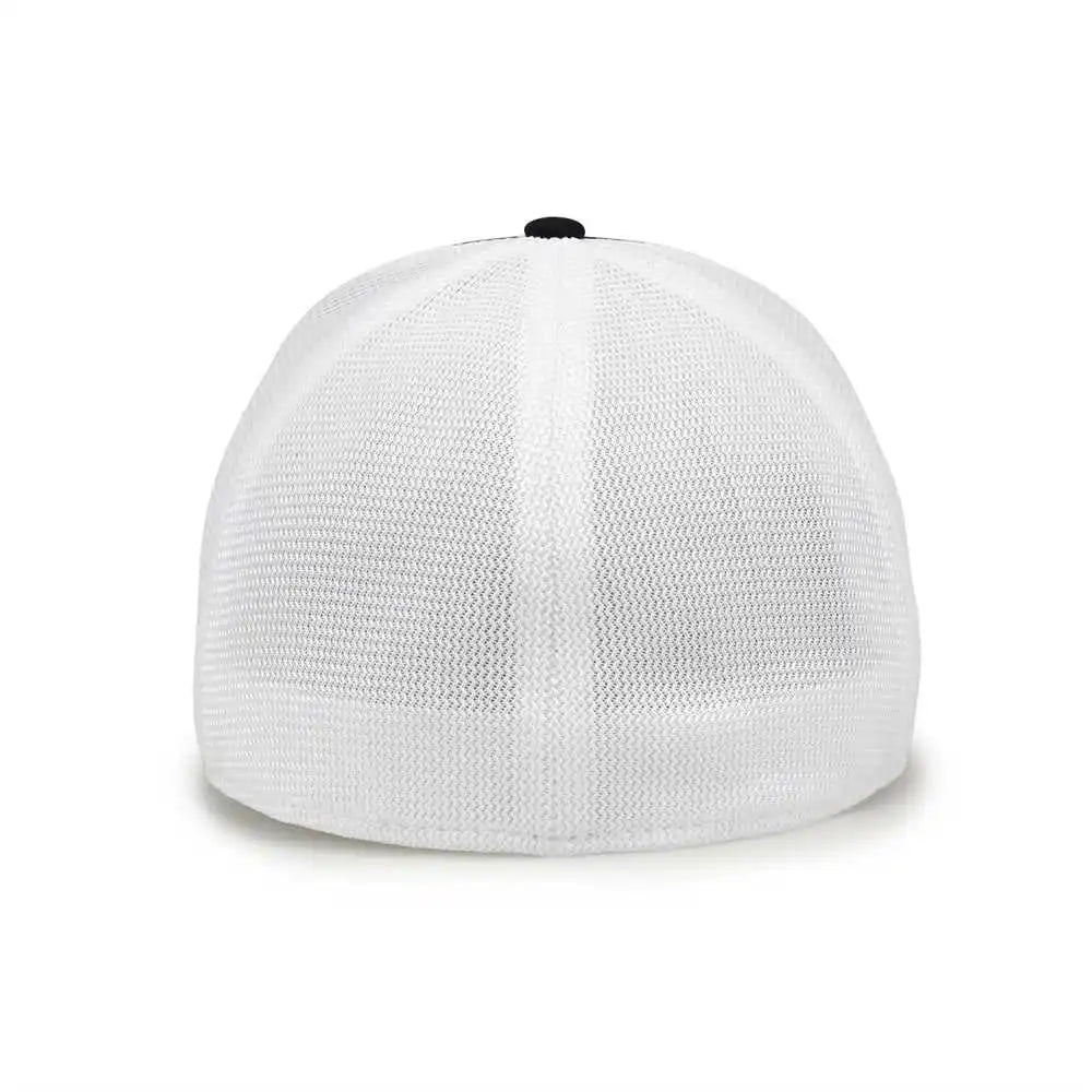 The Game Gb483p on Field Gamechanger with Piping &amp; Diamond Mesh Cap Vegas Gold Black