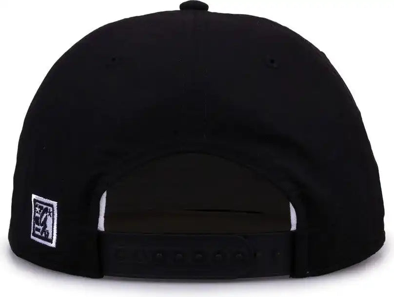 The Game Gb501 5 Panel Poly Snapback Cap Black / Osfm