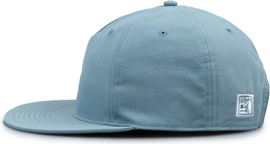 The Game Gb501 5 Panel Poly Snapback Cap - Blue Surf - Osfm