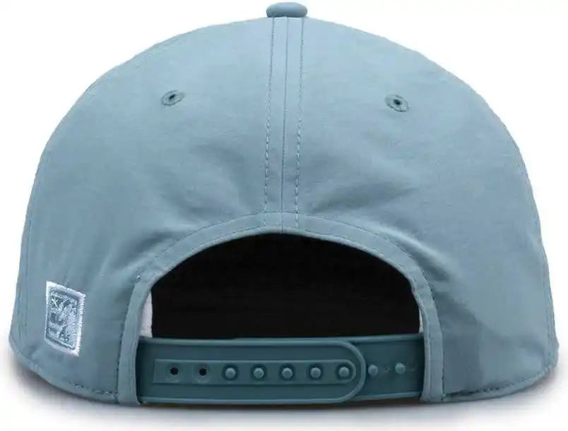The Game Gb501 5 Panel Poly Snapback Cap - Blue Surf - Osfm