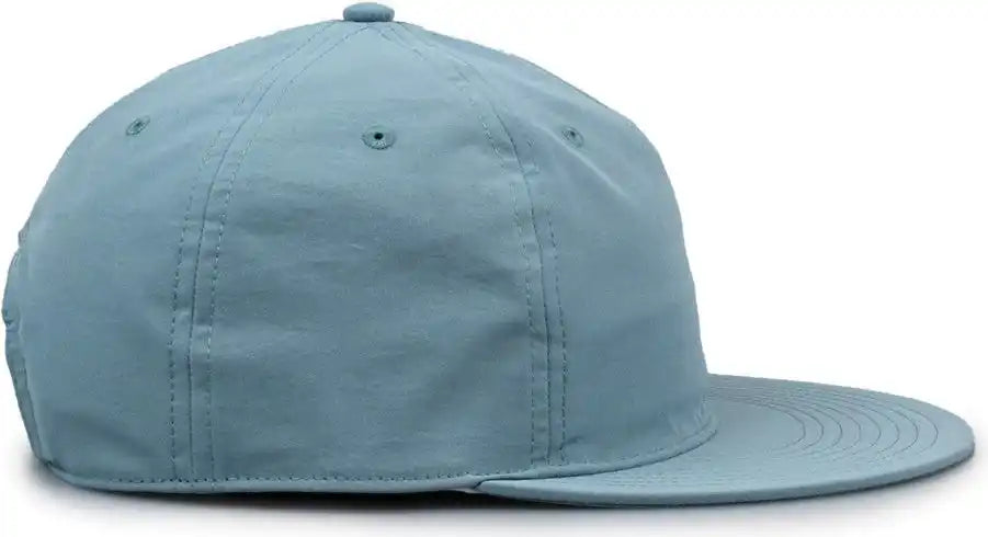 The Game Gb501 5 Panel Poly Snapback Cap - Blue Surf - Osfm