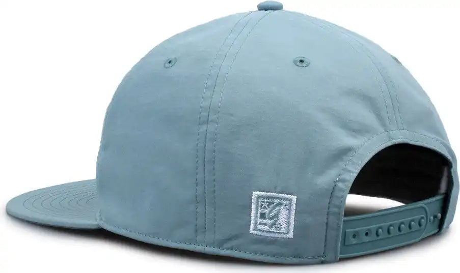 The Game Gb501 5 Panel Poly Snapback Cap - Blue Surf - Osfm