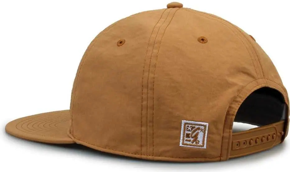 The Game Gb501 5 Panel Poly Snapback Cap - Copper