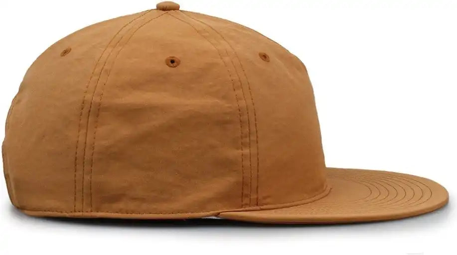 The Game Gb501 5 Panel Poly Snapback Cap Copper Tan / Osfm