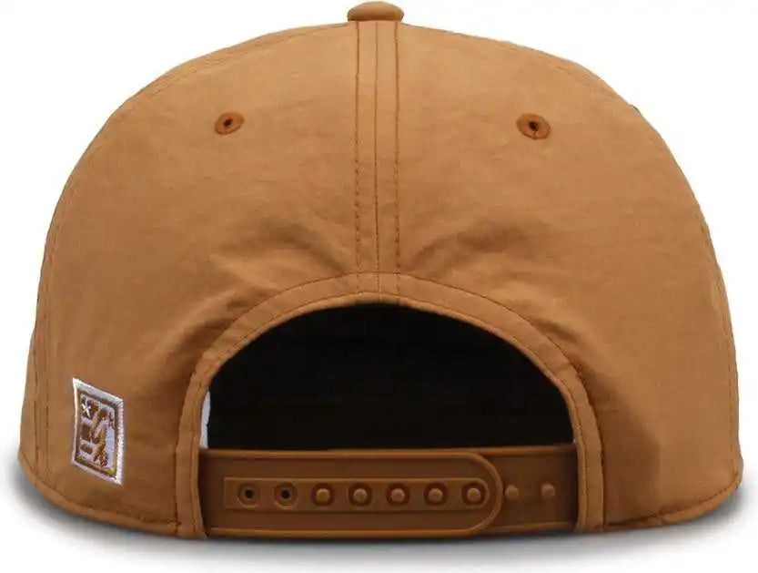 The Game Gb501 5 Panel Poly Snapback Cap Copper Tan / Osfm