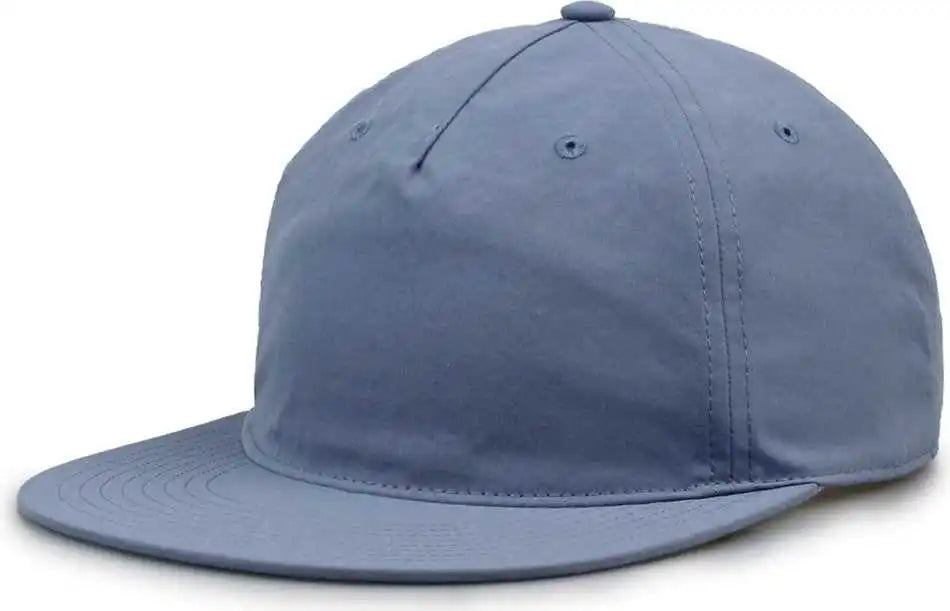 The Game Gb501 5 Panel Poly Snapback Cap Marine Navy / Osfm