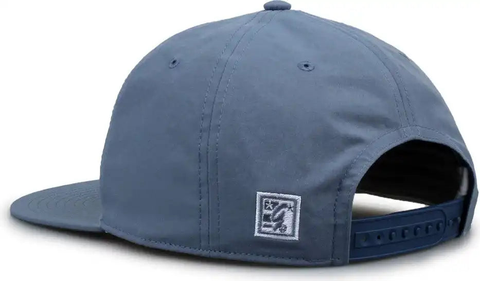 The Game Gb501 5 Panel Poly Snapback Cap Marine Navy / Osfm