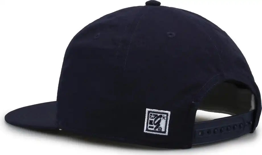 The Game Gb501 5 Panel Poly Snapback Cap Navy / Osfm
