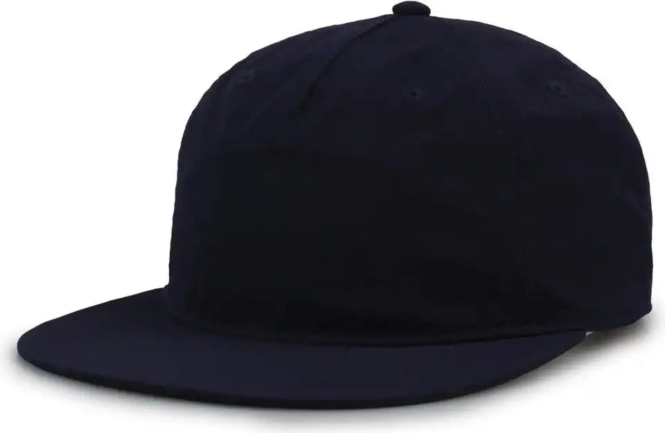 The Game Gb501 5 Panel Poly Snapback Cap Navy / Osfm