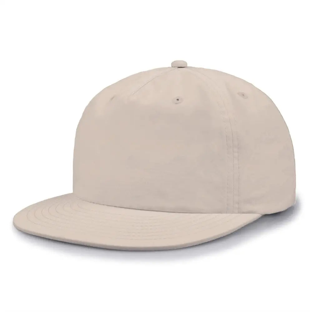 The Game Gb501 5 Panel Poly Snapback Cap - Tan