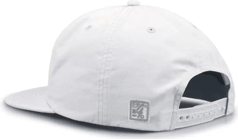 The Game Gb501 5 Panel Poly Snapback Cap - White